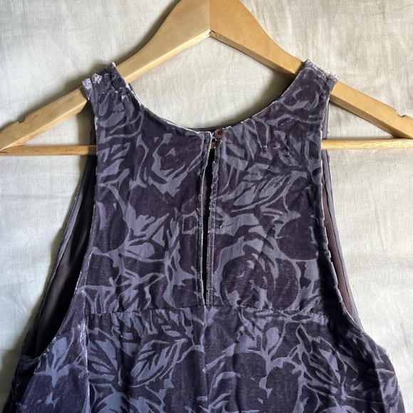Aritzia Wilfred Trompette floral velvet and silk mini dress, size small - Picture 5 of 6